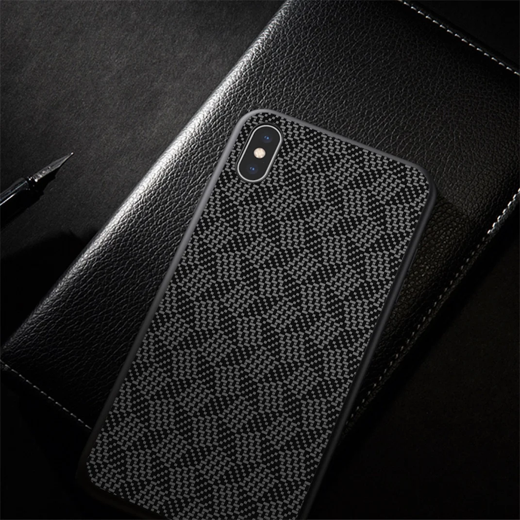 Для iPhone X XR XS Max чехол NILLKIN Роскошный из синтетического волокна защитный для