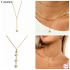 Женский чокер из серебра 925 пробы, с подвеской-снежинкой