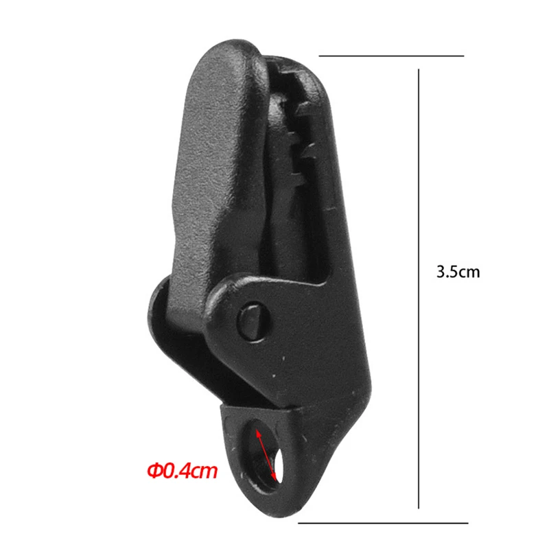

2020 Heavy Duty Plastic Fixed Tent Clips Outdoor Camping Awning Tarp Camp Fixing Buckle with Hook Mini Black Hangers 10Pcs/lot