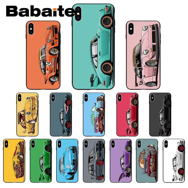 

Babaite Japanese modified car RWB 911 964 933 Soft Silicone Phone Case Cover for iphone 13 11 pro XS MAX 8 7 6S Plus X 5S SE XR