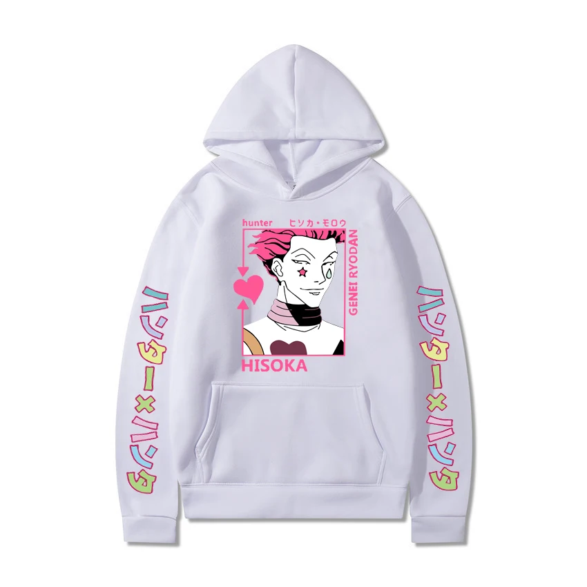 

20021Men Hoodies Hunter×Hunter Hip Hop Sweatshirts Streetwear Fashion Hoodies Popular Men Women Hooded Pullovers Hoody