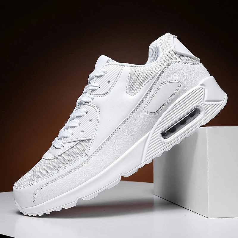 

2020 Mens Casual Shoes Fashion Male Sneakers Air Cushion Breathable Sports Running Shoes PU Mesh Tenis Masculino Adulto Men Shoe