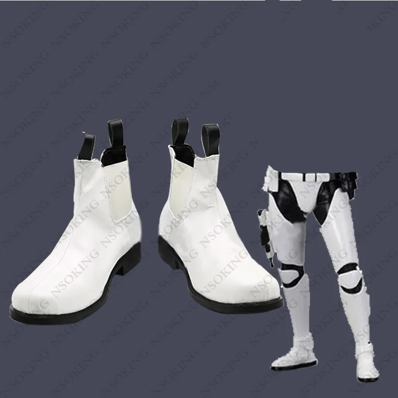 Аниме обувь для косплея белый солдат Штурмовик ботинки