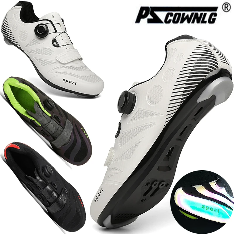 

Pscownlg New Listing Professional Cycling Shoes MTB Dirt Road Bike Shoes Women Speed Cycling Sneakers Self-Locking Cleats Shoes