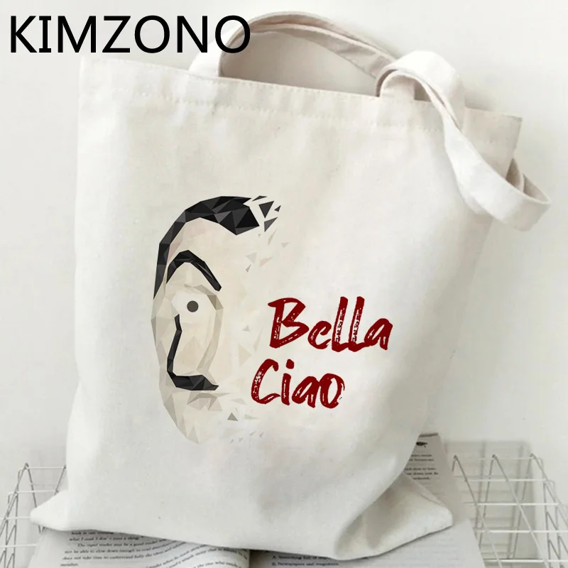 

La Casa De Papel shopping bag handbag reusable jute bag grocery eco bag ecobag bolsa compra bolsas reutilizables net sac toile