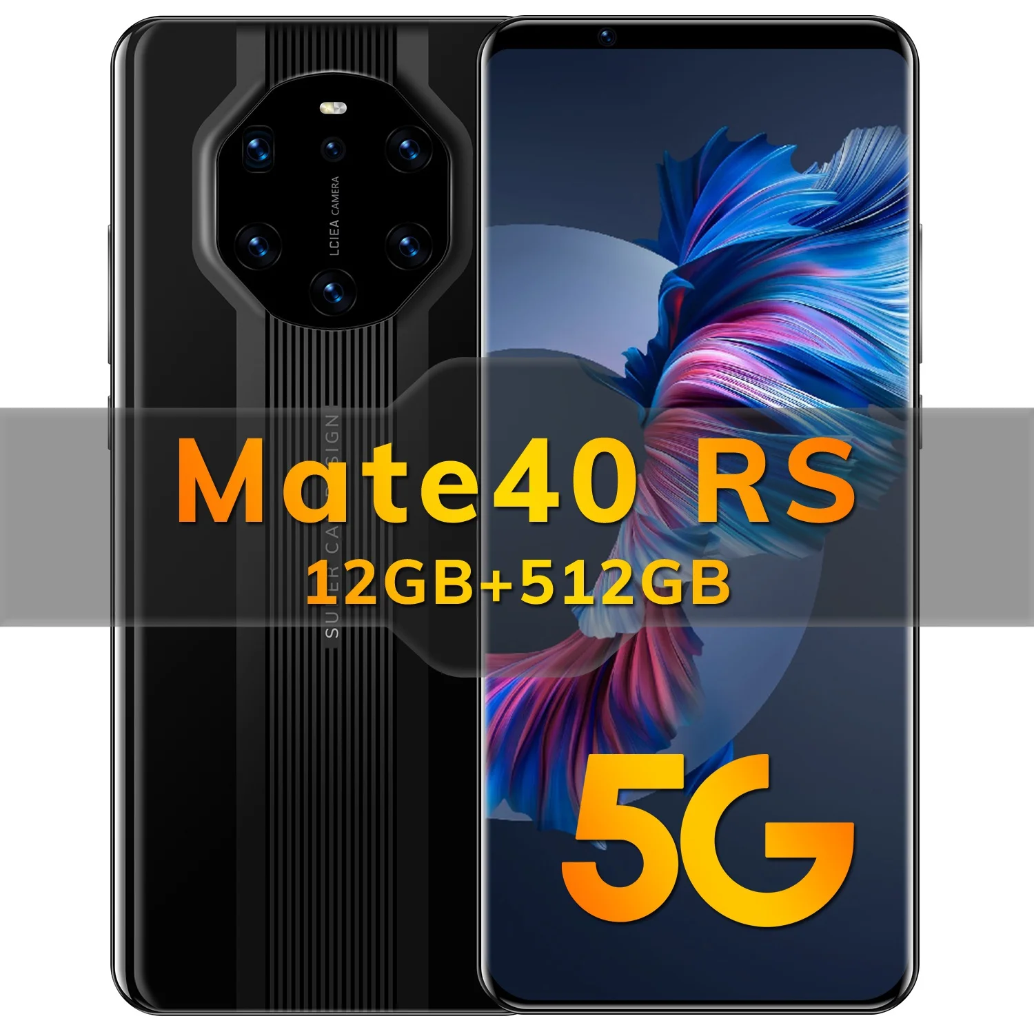 

aMate40 Pro+ HUAWE Global Version Smartphone 7.3Inch Full Screen Deca Core 6000mAh 12GB 512GB 4G LTE 5G Network Mobile Phone