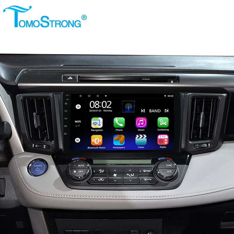 Автомагнитола на Android для Toyota Rav4 мультимедийный DVD-проигрыватель с экраном SWC 2.5D BT