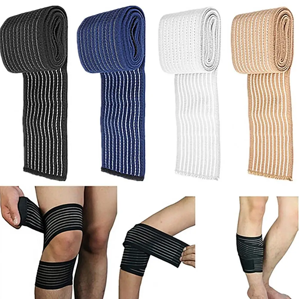 

1Pc Elastic Breathable Sports Wrist Knee Ankle Elbow Calf Arm Band Brace Support Wrap gym Elbow & Knee Pads
