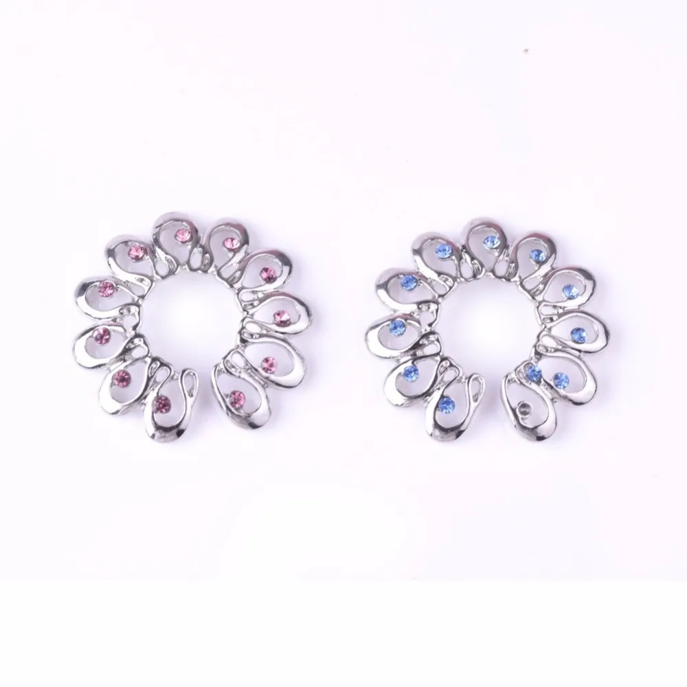 Модный ажурный сердечный круг с цирконом открытый не пирсинг для соска кольцо