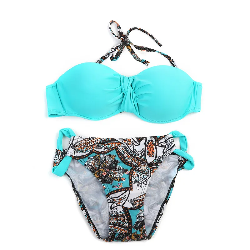 Летний комплект бикини с низкой талией для женщин 2020 сексуальный купальный