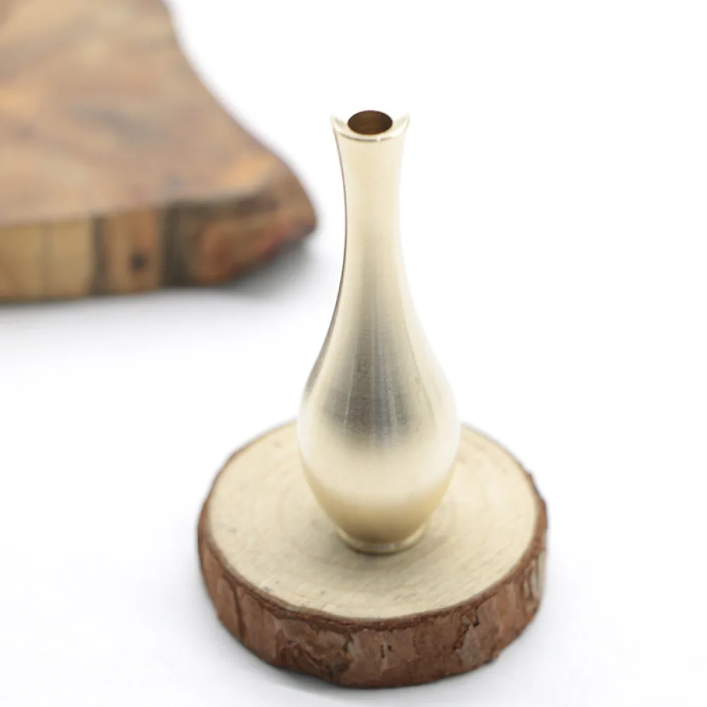 2 шт. мини ваза из чистой меди декоративная настольная латунная креативная (2