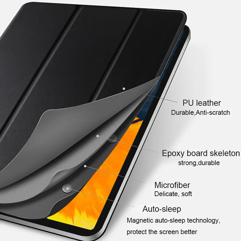 WIWU новейший чехол из искусственной кожи для iPad Pro 11 дюймов 2020 2018 смарт Фолио