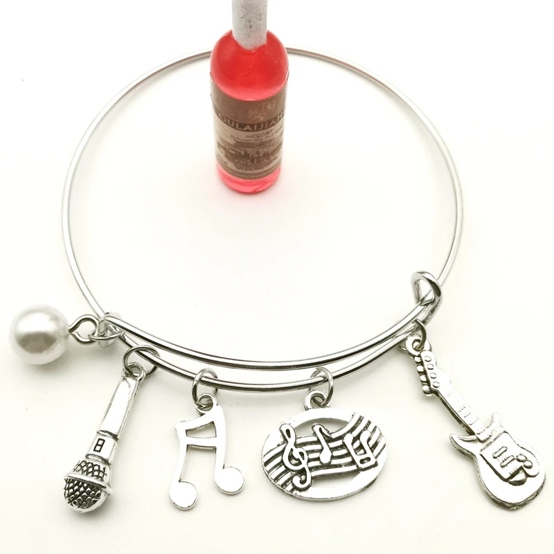 Новый жемчужный браслет для музыкальных нот пианистский подарок украшения