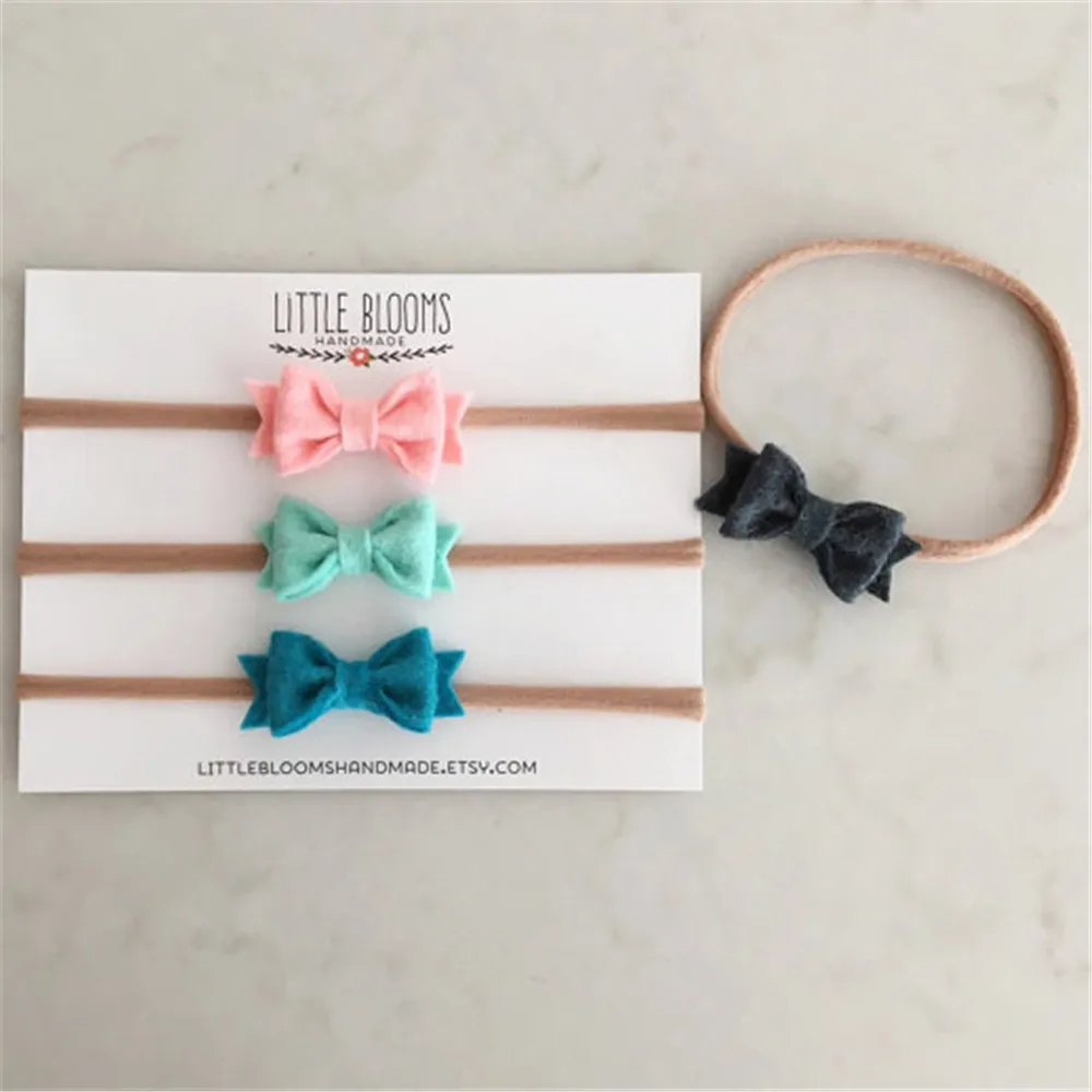 6 шт. однотонные нетканые повязки на голову с бантом | Аксессуары для одежды