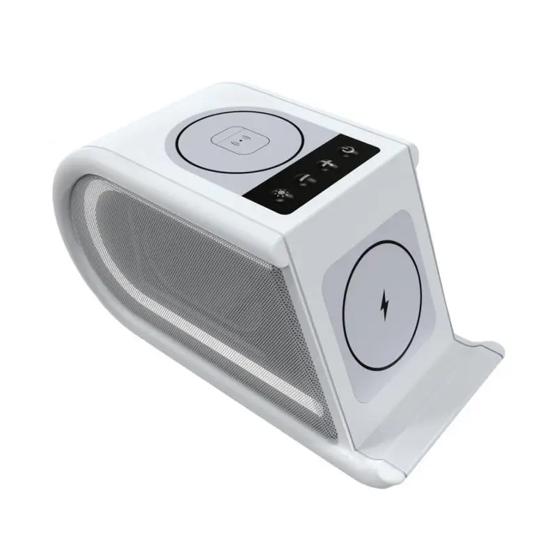 

2021 Wireless Phone Headset Charger With Bluetooth-compatible Speaker For AirPods IPhone Huawei Xiaomi 15W Fast Charging Base