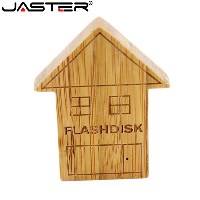 JASTER креативный карбонизированный бамбуковый домик 64 Гб usb флеш накопитель 4 ГБ 8 16