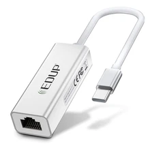 EDUP USB C to Ethernet Adapter,Type C to RJ45 Thunderbolt 3/Gigabit Ethernet LAN Network Adapter 10/100/1000 Mbps