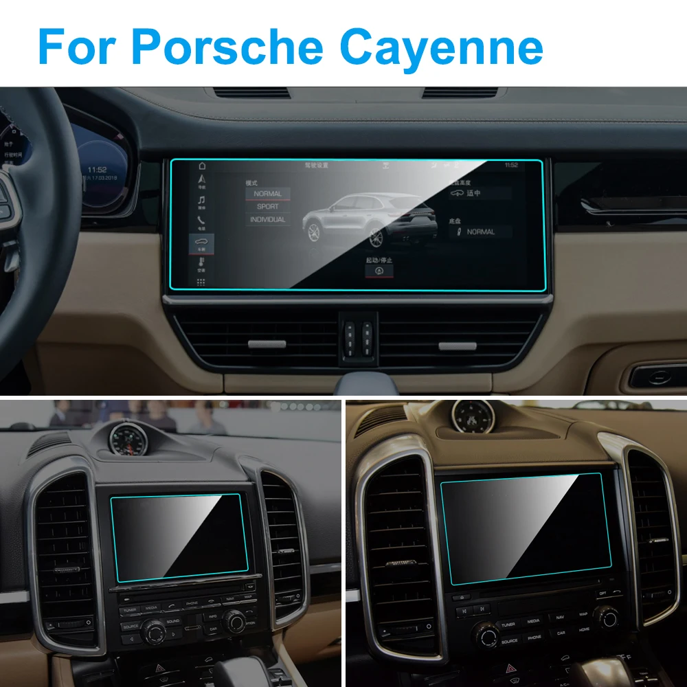 Автомобильный gps навигационный экран протектор для Porsche Cayenne интерьер закаленное