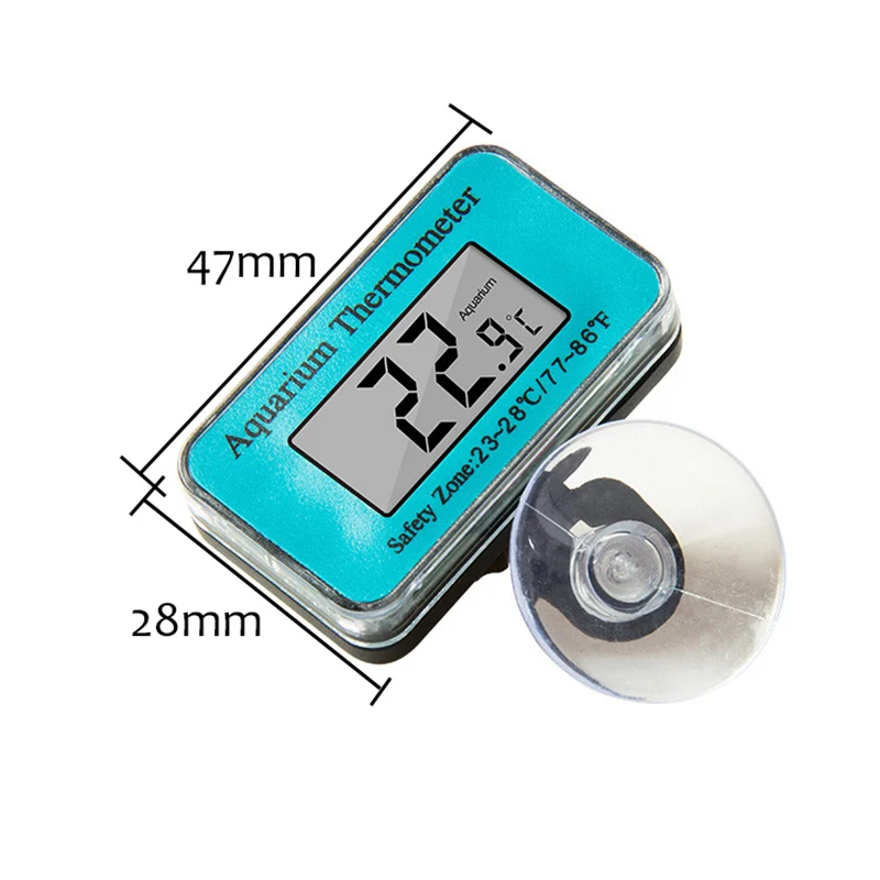 Waterproof Digital LCD Fish Tank Thermometer Underwater Temperature Monitor with Suction Cup 1pc |