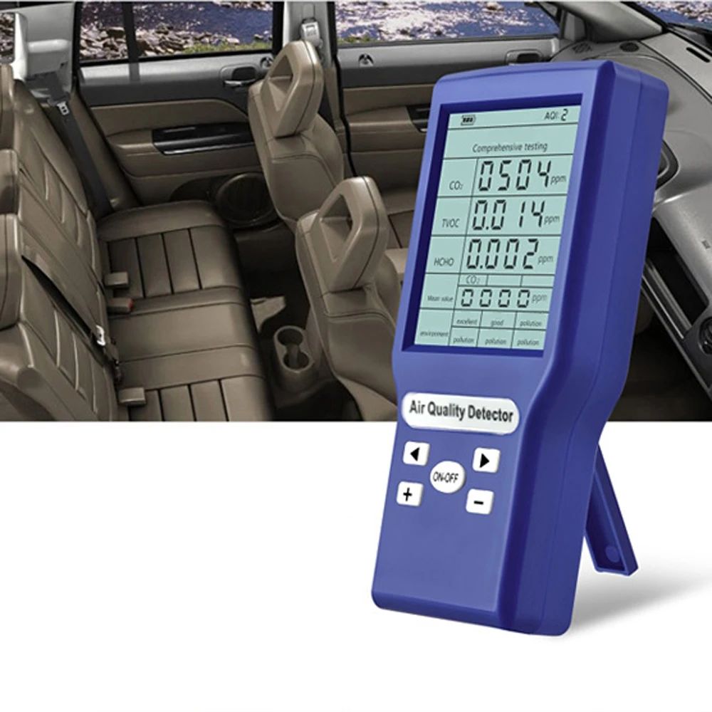 

Air Quality Tester Multifunctional CO2 ppm Meters Mini Carbon Dioxide Detector Gas Analyzer Protable Air Quality Tester