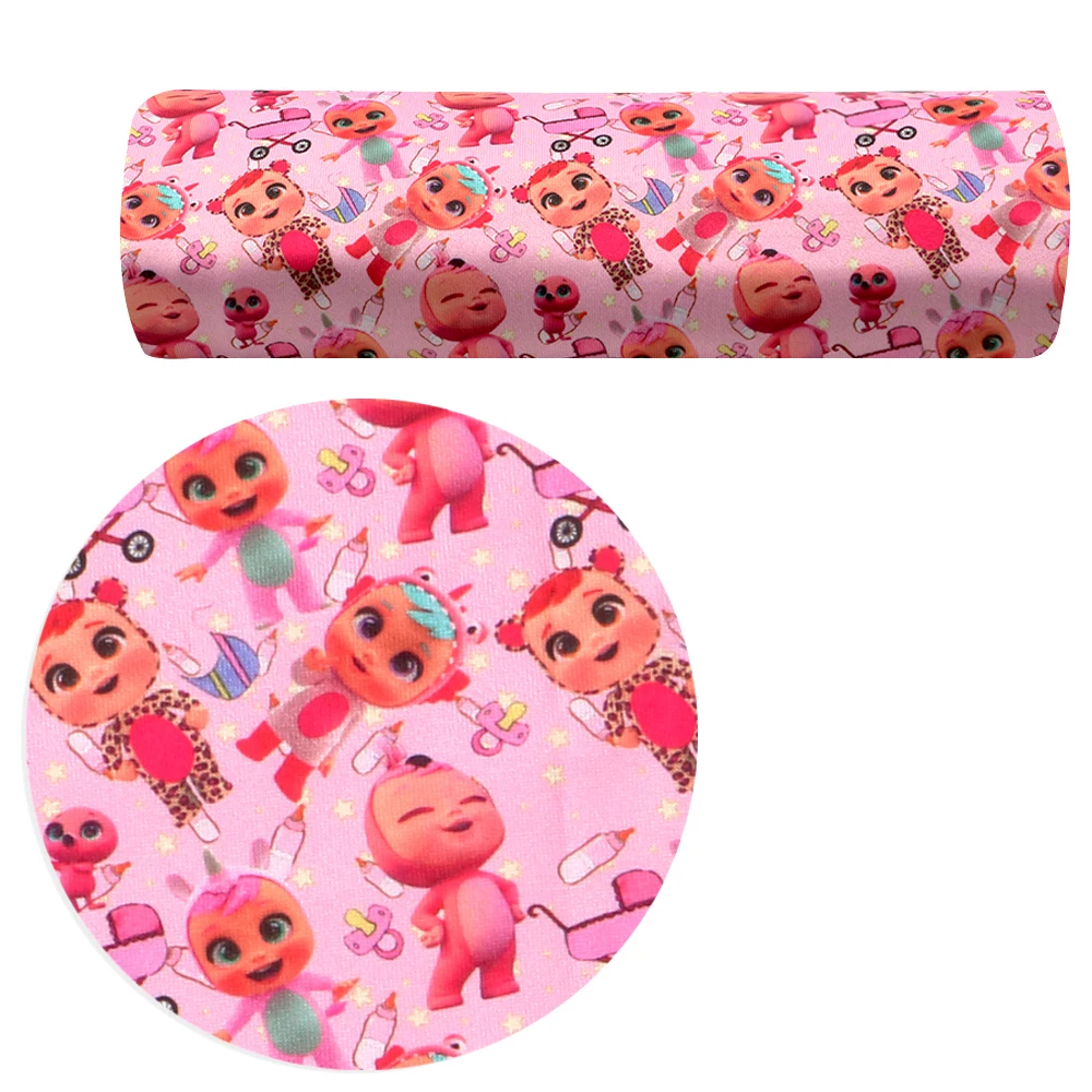 4 способа стрейч вязать Материал ткани призрак мультфильм серии лоскутного шитья