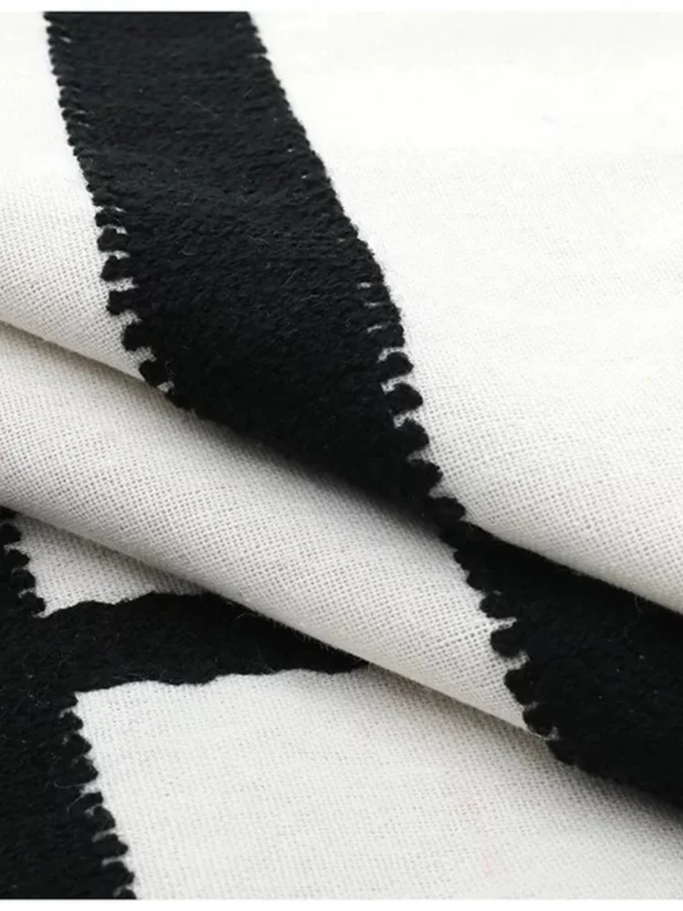 Домашний декор черный белый цвет/серый чехол для подушки с вышивкой в