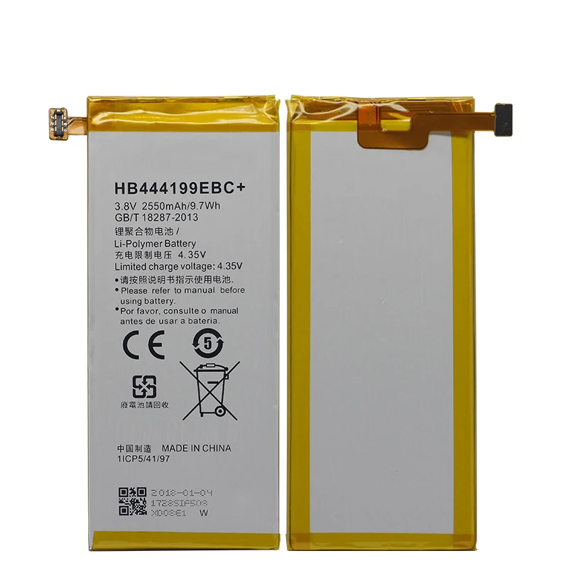 Запасная батарея QrxPower 2550 мАч HB444199EBC + для Huawei Honor 4C C8818 CHM CL00|Аккумуляторы мобильных