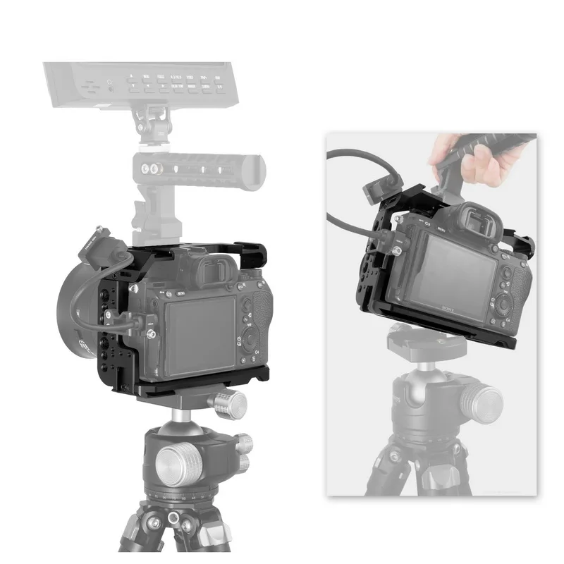 Selens a7iii a7r3 a7m3 клетка для Sony A7RIII /A7III/A7MIII из алюминиевого сплава крепления штатива