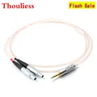 Thouliess HIFI 2,53,54,4 ммXLR сбалансированный Кристальный одиночный Медный Серебряный кабель для наушников HD800 HD800S HD820