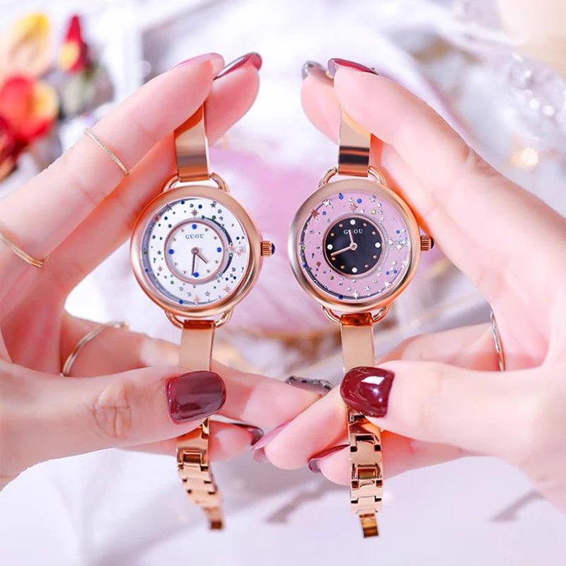 

Women Fashion Watches The Star Piece Dial Ladies Wristwatches Crystal Diamond Casual Quartz Watches relogio feminino Luxury Saac
