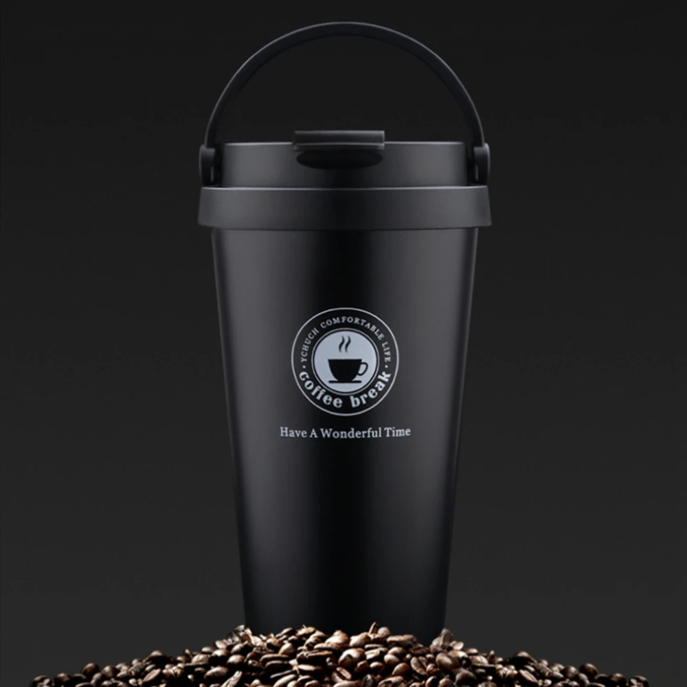 

Portable Thermos Convenience Leakproof Coffee Vacuum Cup Travel Hiking Office School Kids Stainless Steel Thermo Cup Gift Ket L1