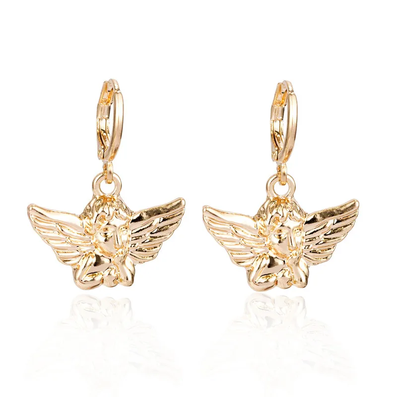 1 Пара Простой Милый Shell Звезда Роза Обруч Серьги Женщины Модный Золото Серебро