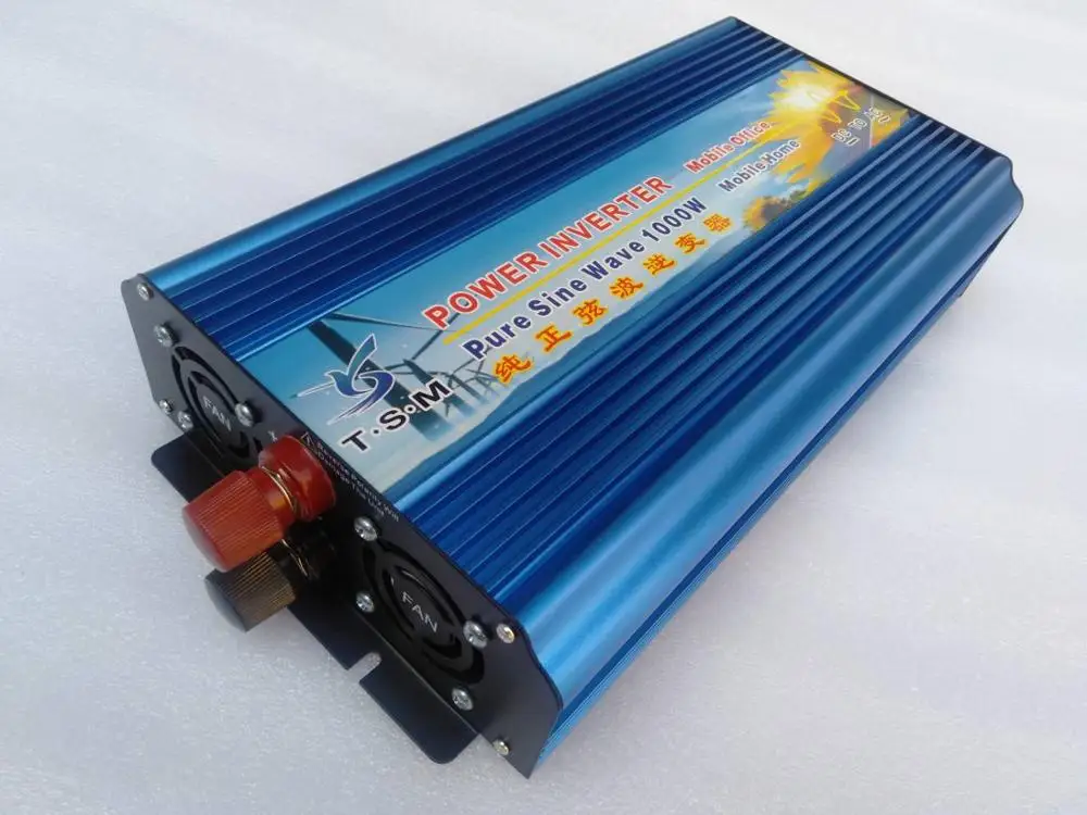 Пиковая мощность 2000 Вт 1000 DC12V к AC110V 60 Гц обновление чистая синусоида инвертор