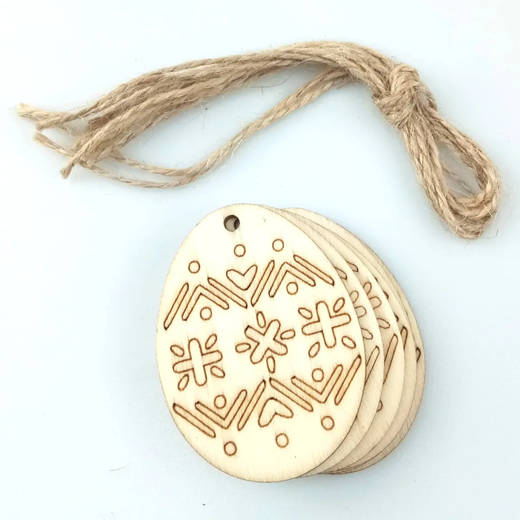 12 шт. деревянные Весенние Новые Пасхальные украшения для дома сделай сам