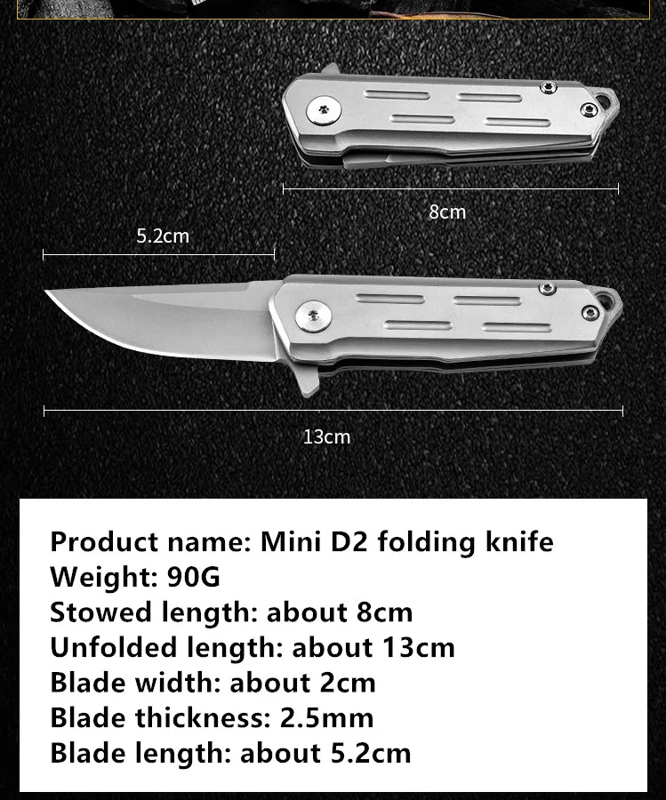 Портативный складной нож высокой твердости для самообороны | Инструменты