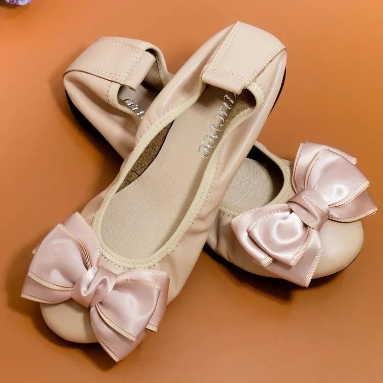 Туфли женские из натуральной кожи на низком каблуке с мягкой подошвой | Обувь