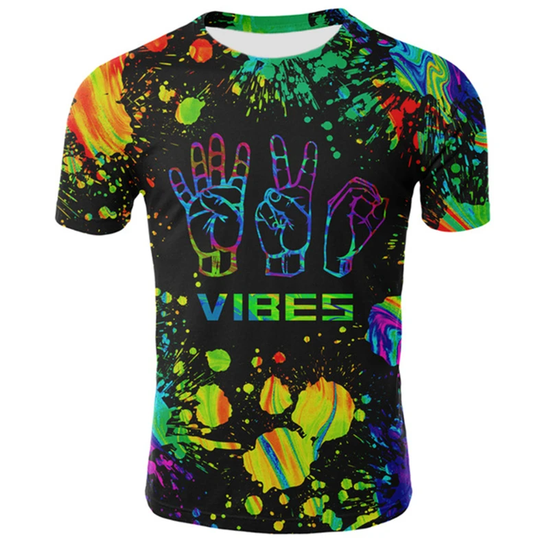 

2021, Summer Landscape Men's Women's Fashion Short Sleeve Funny T-Shirt 3D Printed Casual Children's Clothing