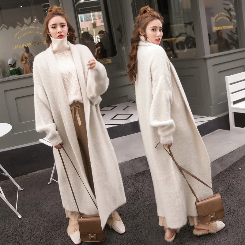 Thickening Fashion Women Sweater Coat Bat Sleeve Pluz Size Wild Casual Ladies Long Long-sleeve Autumn New 2019 S077 |