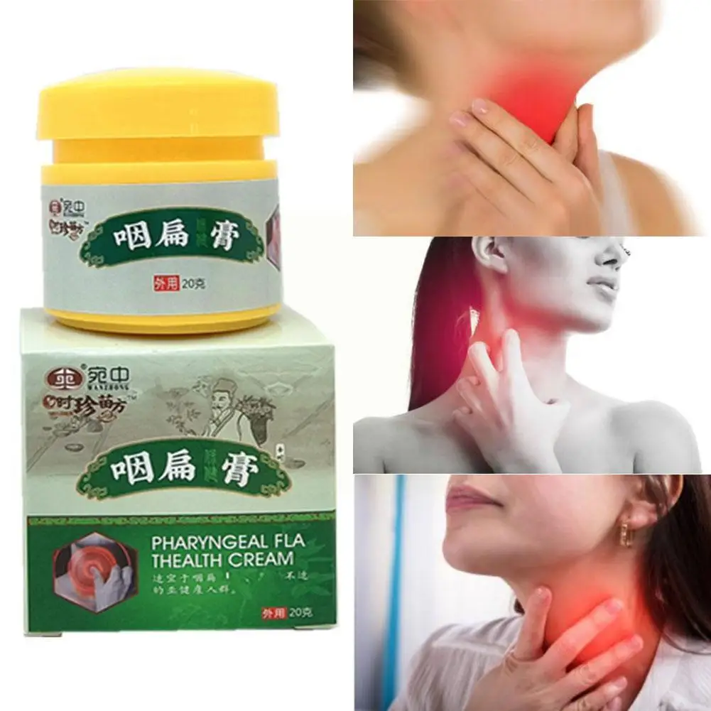

Natural Herbal Extract Pharyngitis Treatment Cream Cold Pharyngitis Swelling Medical Ointment Cream Treatment Cough Throat L2i3