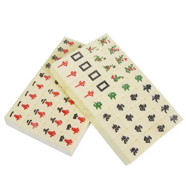 

Mini Mahjong Six-in-One Carving Small Mahjong Plexiglass Mahjong Mini Portable Travel Mahjong