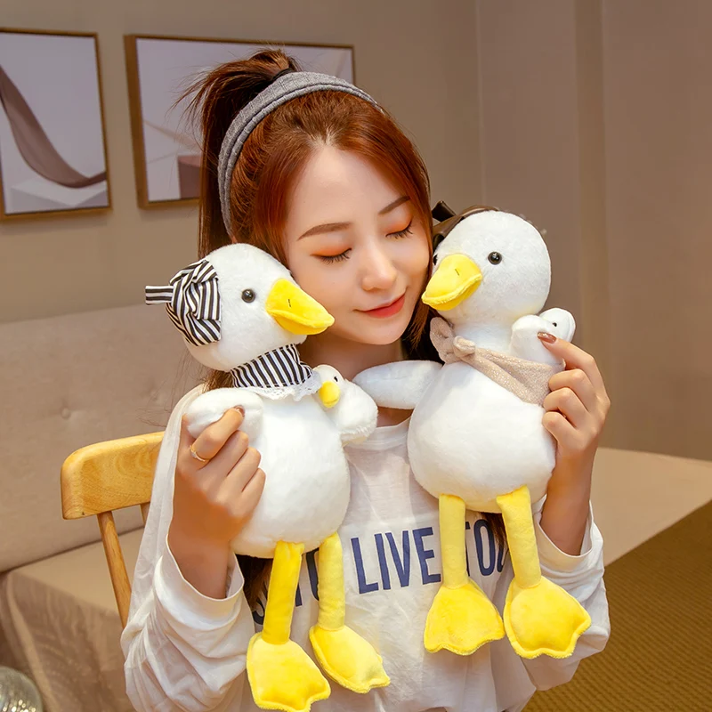 Детская плюшевая игрушка большой белый Лебедь и утка плюшевые животные чистая