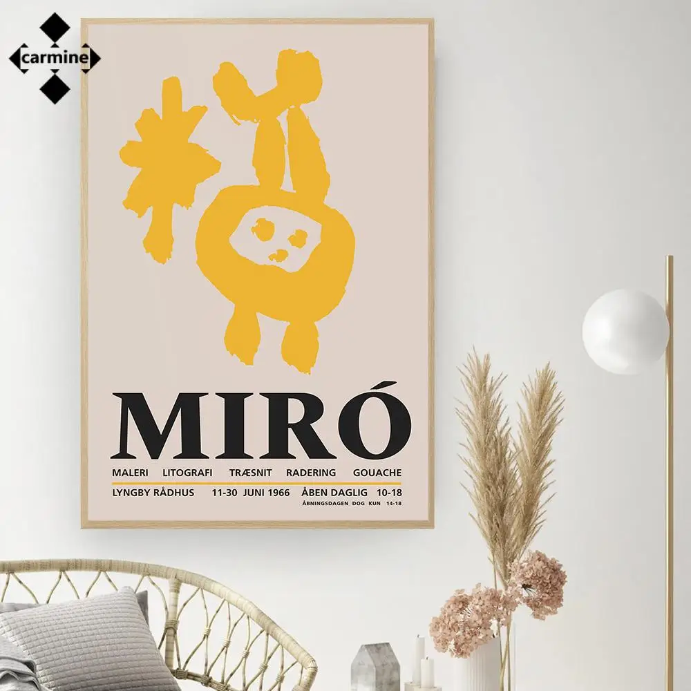

Joan Miro Wall Art Painting On Canvas Maleri Litografi Abstract Painting Picture Famous Painting Posters and Prints Modern Decor