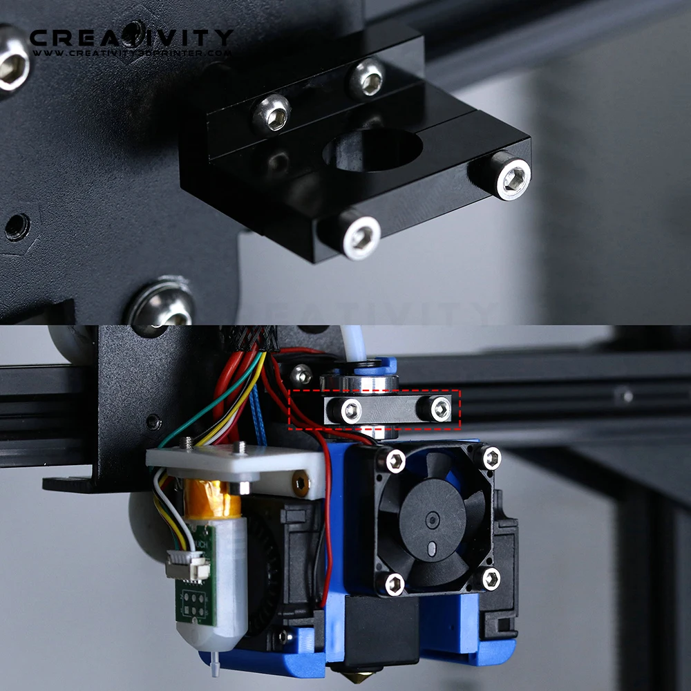 Все металлические части кронштейна для хотенда V6 обновленный экструдер E3d Bowden