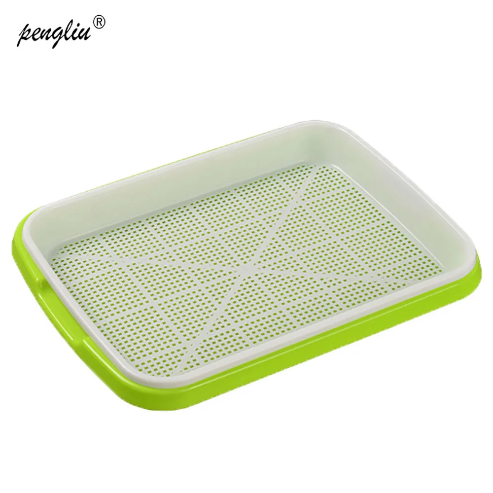 

Nursery Pot Seedling Plastic Double Layer Arc Soilless Cultivation Tray Green Tray For Gardening Bonsai Cat Grass Hydroponics