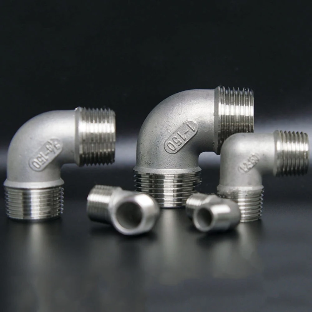 1/4 &quot3/8&quot 1/2 &quot3/4&quot 1 &quot1 1/4&quot 5 &quot2&quot BSPT Мужской (под углом 90 градусов) для 304