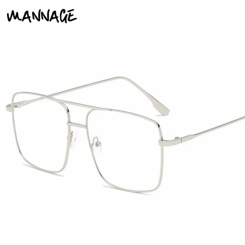 Большие очки оправа для женщин и мужчин компьютерные металлические оправы очков