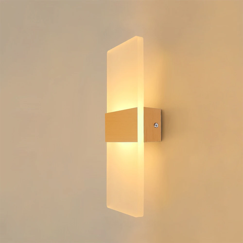 Акриловый современный светодиодный настенный светильник бра для гостиной