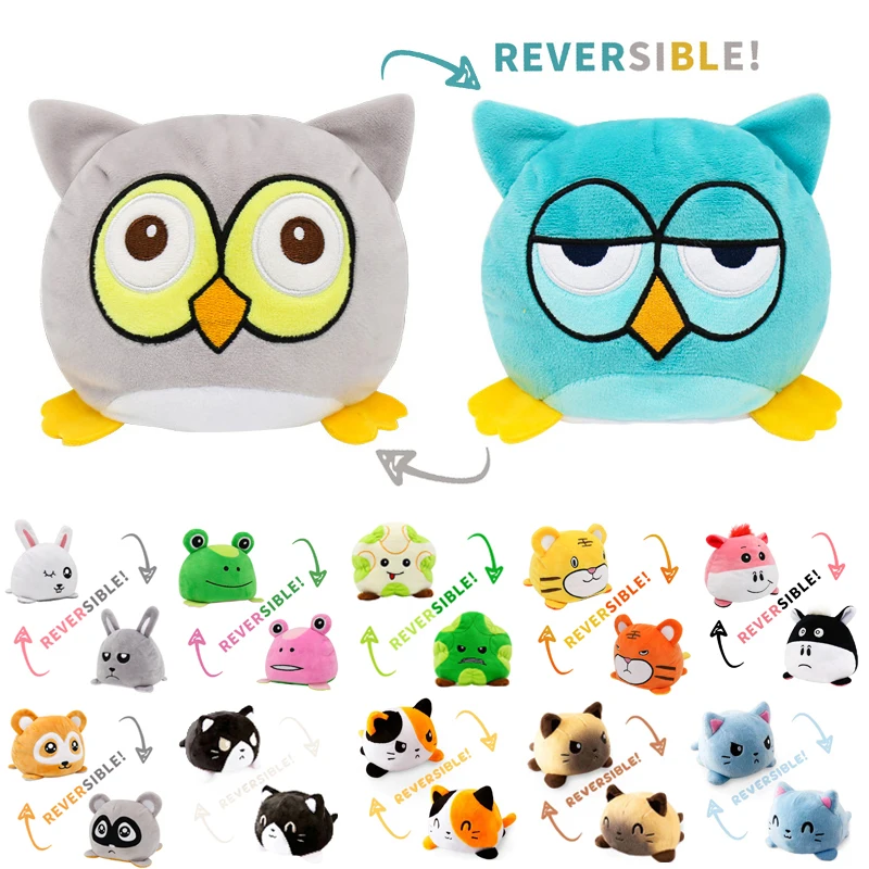 Симпатичная кукла настроения двухсторонние плюшевые игрушки мягкая хлопковая