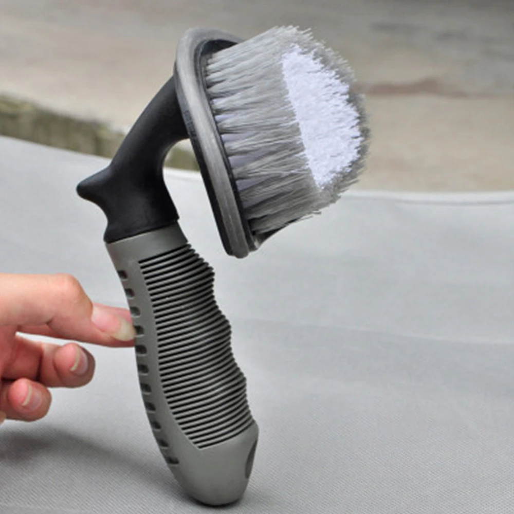 

T-Type Car Wheel Wash Cleaning For Car With Plastic Handle Auto Washing Cleaner Tools Car Rims Tyre Cleaning Brush