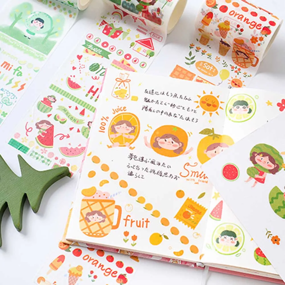 Клейкая Бумажная лента в виде арбуза Swaberry декоративная наклейка для школы и